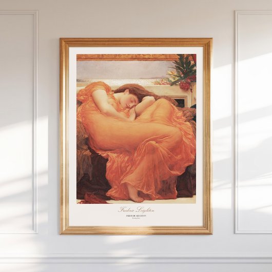Frederic Lord Leighton Flaming June Schilderkunst Poster