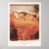 Frederic Lord Leighton Flaming June Schilderkunst Poster (Voorkant)