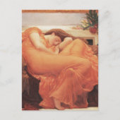Frederic Lord Leighton Flaming June Square Art Briefkaart (Voorkant)