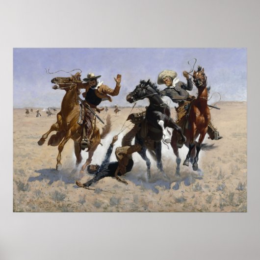 Frederic Remington / Comrade bijwonen Poster (Voorkant)