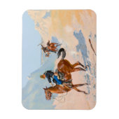 Frederic Remington - de Advance-Guard of de Mil Magneet (Verticaal)