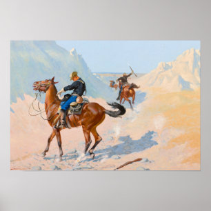 Frederic Remington - de Advance-Guard of de Mil Poster