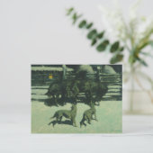 Frederic Remington - De oproep tot hulp Briefkaart (Staand voorkant)