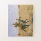 Frederic Remington De vlucht 1895 Legpuzzel (Verticaal)