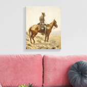Frederic Remington - De zoektocht Canvas Afdruk (Insitu (Woonkamer))
