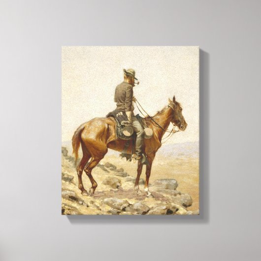 Frederic Remington - De zoektocht Canvas Afdruk (Voorkant)