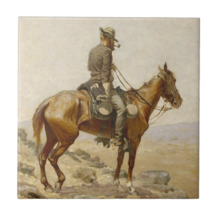 Frederic Remington - De zoektocht Tegeltje