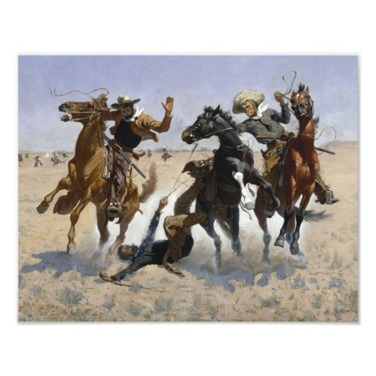 Frederic Remington - een complot aandoen Foto Afdruk (Voorkant)