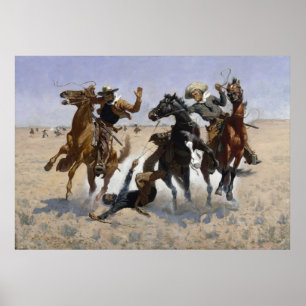 Frederic Remington - een complot aandoen Poster