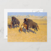 Frederic Remington - Indiërs simuleren Buffalo Briefkaart (Voorkant / Achterkant)