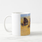 Frederic Remington - Indiërs simuleren Buffalo Koffiemok (Links)