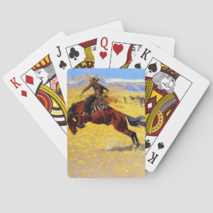 Frederic Remington Kunst “Een koude ochtend op de  Pokerkaarten