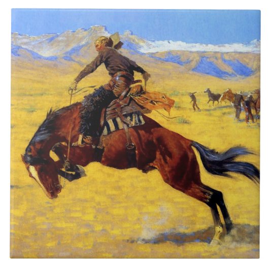 Frederic Remington Kunst “Een koude ochtend op de  Tegeltje (Voorkant)
