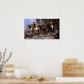 Frederic Remington Prospecting for Cattle Range Poster (Keuken)