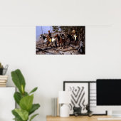 Frederic Remington Prospecting for Cattle Range Poster (Thuiskantoor)