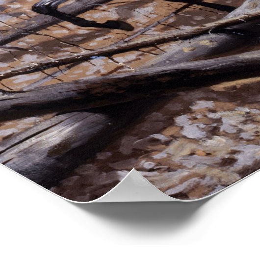 Frederic Remington Prospecting for Cattle Range Poster (Hoek)