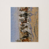 Frederic Remington Schilderij “Dash For The Timber Legpuzzel (Verticaal)