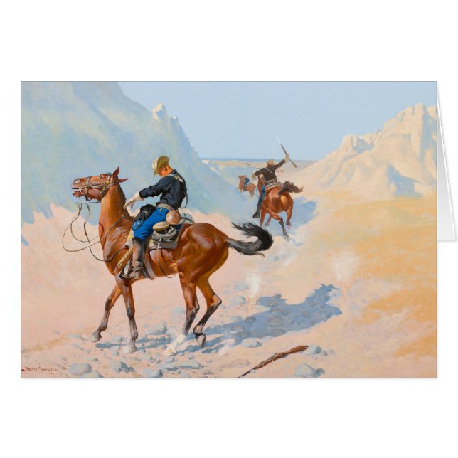 Frederic Remington - The Advance-Guard ou The Mil (Devant horizontal)