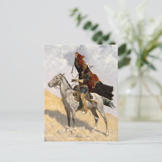 Frederic Remington Western Art “Het Dekensignaal Briefkaart (Staand voorkant)
