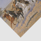 Frederic Remington Western Art “Stormloop naar het Tissuepapier (Detail)