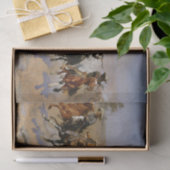 Frederic Remington Western Art “Stormloop naar het Tissuepapier (Geschenk)