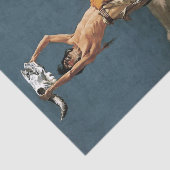 Frederic Remington Westerne kunst: "De boer veroor Tissuepapier (Detail)