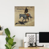 Frederic Remington Westerse Kunst “Apache-verkenne Poster (Thuiskantoor)