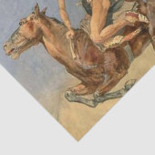 Frederic Remington Westerse Kunst “Pony War Dance” Tissuepapier (Detail)