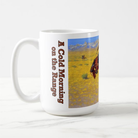 Frederic Remington's Cowboys 15oz Koffie Mok (Links)