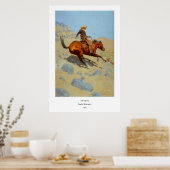 Frederic Remington's The Cowboy (1902) Poster (Keuken)