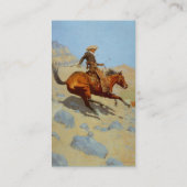 Frederic Remington's The Cowboy (1902) Visitekaartje (Achterkant)