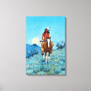 Frederic Sackrider Remington The Outlier Canvas Afdruk