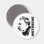 Frederich Nietzsche Portrait Magnet (Recto/Verso)
