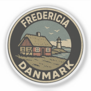 Fredericia, Denemarken Danmark Sticker