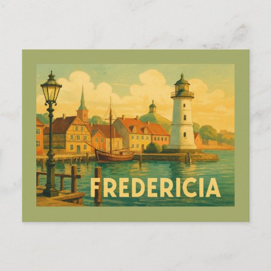 Fredericia Denmark Soldier Briefkaart (Voorkant)