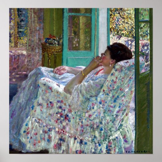 Frederick Carl Frieseke Aftermiddag Gele Zaal Poster (Voorkant)
