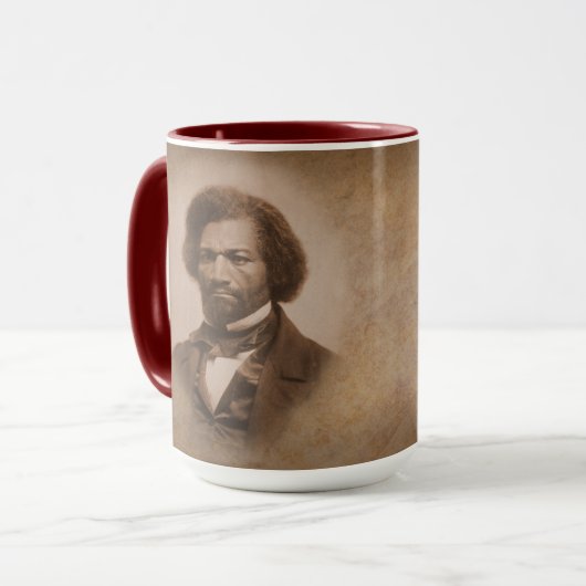 Frederick Douglass citaat Mok "Scorching Irony" (Voorkant links)