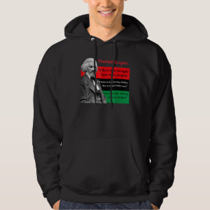Frederick Douglass Citaten Pan-Afrikaanse Vlag Zwa Hoodie
