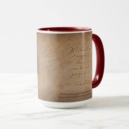 Frederick Douglass cite Mug "Progress" (Devant droit)