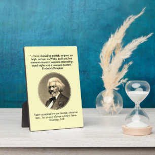 FREDERICK DOUGLASS   Geen Rich No Poor Custom CREA Fotoplaat