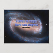 Frederick Douglass Inspirerend citaat "Progress" Briefkaart (Voorkant)