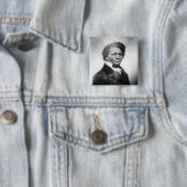 Frederick Douglass Portrait ~ 1847 Vierkante Button 5,1 Cm (In situ)