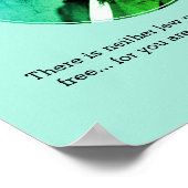 FREDERICK DOUGLASS Quote Custom Scripting BLUE Poster (Hoek)