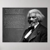 Frederick Douglass Quote Poster (Voorkant)