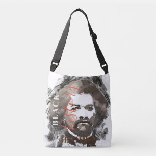 Frederick Douglass Waterverf Schilderen Crossbody Tas