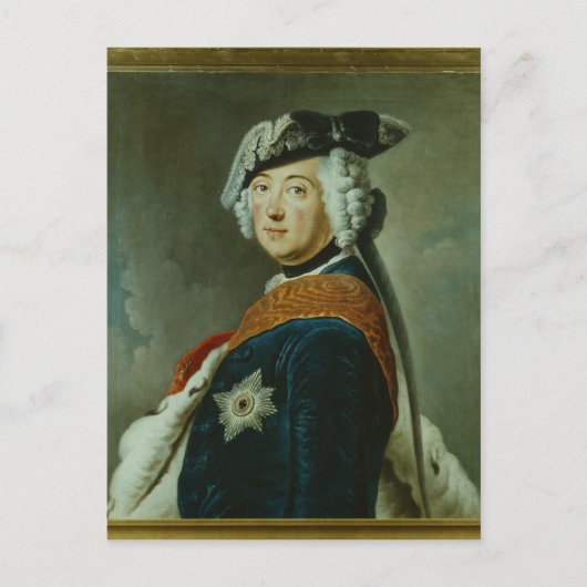 Frederick II de Grote van Pruisen Briefkaart (Voorkant)