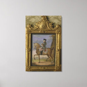Frederick II over horseback Canvas Afdruk