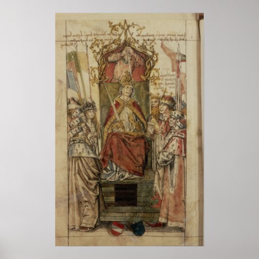 Frederick III omringd door Prince Electors Poster (Voorkant)