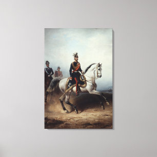 Frederick III Wilhelm op het Bornstedter Field Canvas Afdruk