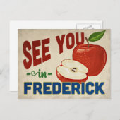 Frederick Maryland Apple - Vintage Travel Briefkaart (Voorkant / Achterkant)